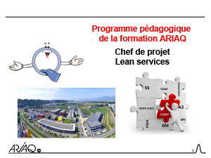 Programme pédagogique de la formation ARIAQ Chef de projet Lean services